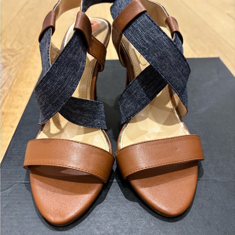 Brown and Black Women's Sandals